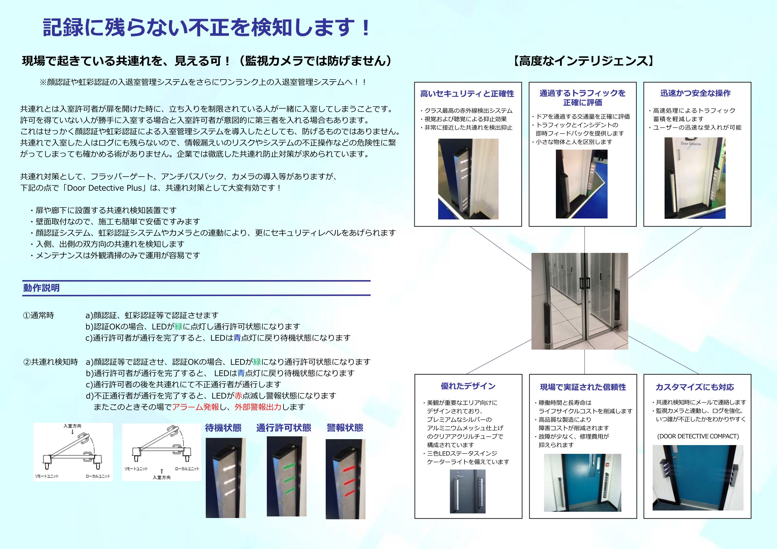 共連れ検知装置「DOOR DETECTIVE PLUS」のご紹介!